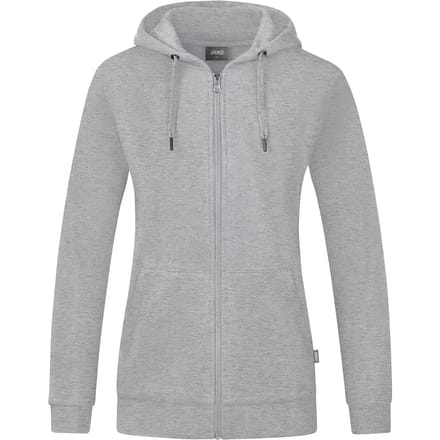 Jako Organic Jas Met Kap Dames - Lichtgrijs Gemeleerd | Maat: 46