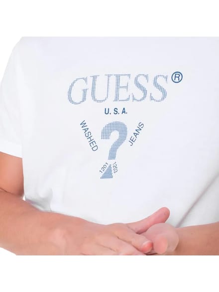 Guess heren T-shirt, gewassen in de VS