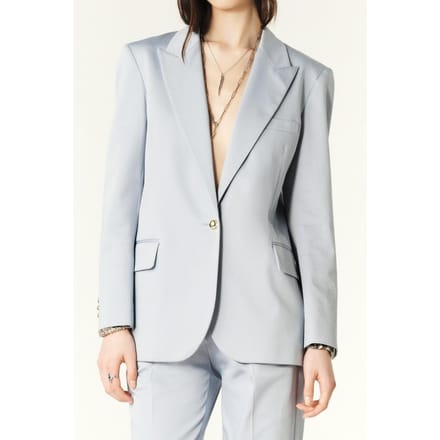 BA&SH Veste Janice Bleuciel Größe: S | Blazer Outlet | Damen