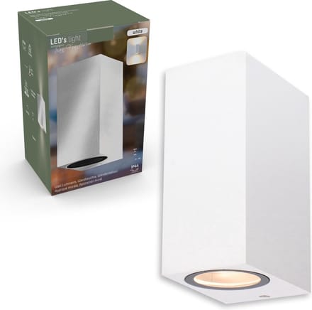 LED's Light LED Muurlamp dubbel - San Francisco spot voor buiten - IP54 - Wit