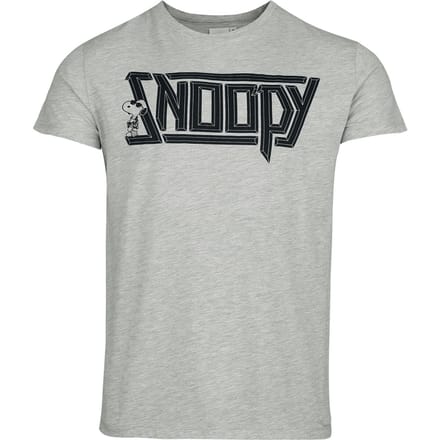 Peanuts T-shirt - Snoopy - S tot 3XL - voor Mannen - grijs