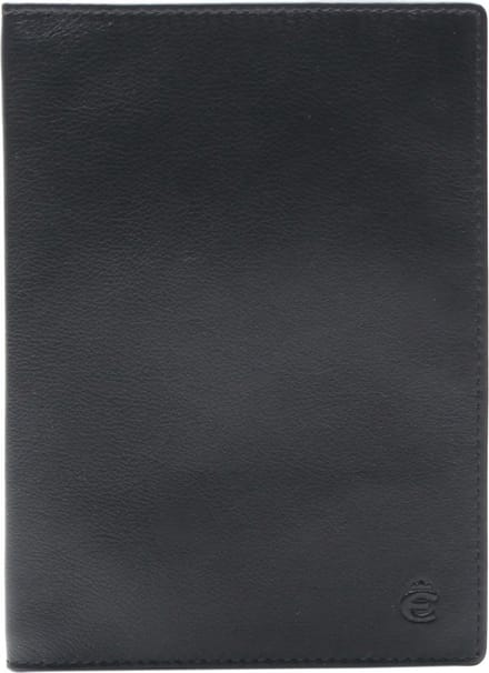 Esquire Leren Identiteitskaarthoesje Logo Passport Cover Black Zwart