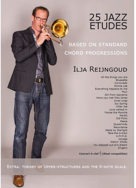 25 Jazz Etudes voor Trombone Ilja Reijngoud