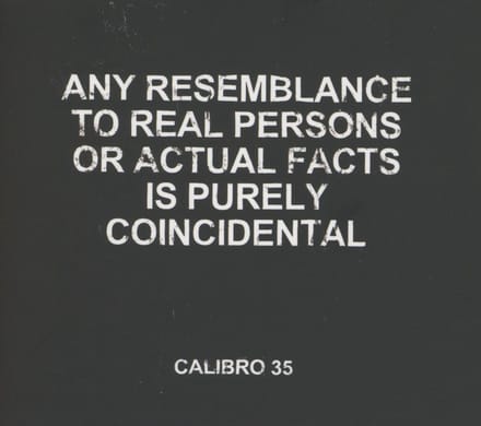 Calibro 35 - Any Resemblance To Real Persons Or Actual Facts Is Purely Coincidental (CD)
