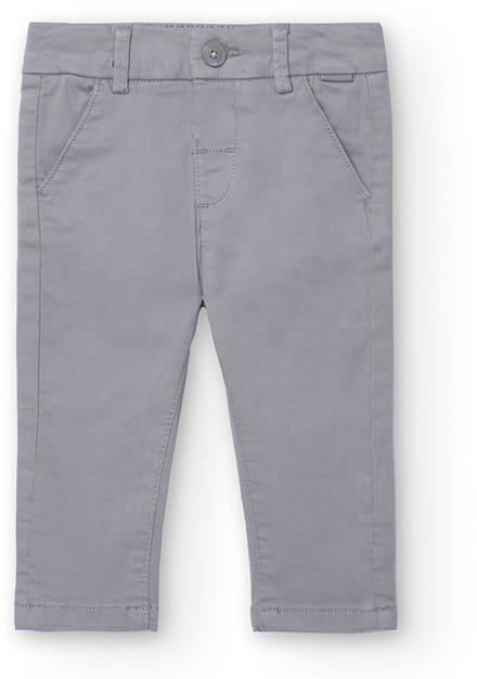 Boboli Stretch Satin Broek Grijs 24 Months Jongen