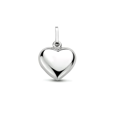 Zilver Gerhodineerde Hanger hart 1327916