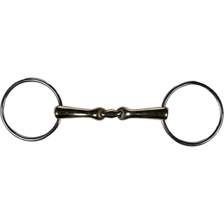 Dubbel bit voor paarden HKM High Curve 14 mm