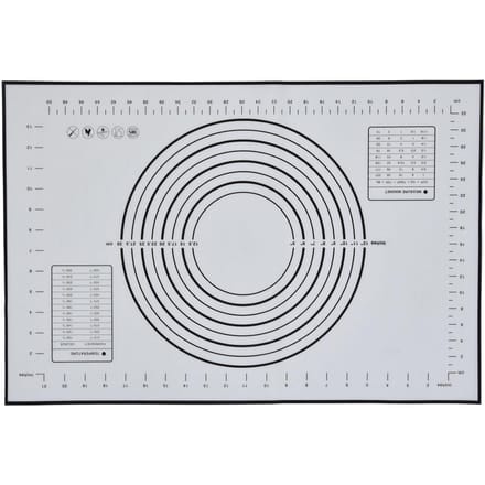 Siliconen Deegrolmat Glasvezel Kneedmat 24 X 16 Inch Grote Verdikte Oven Bakmat L white