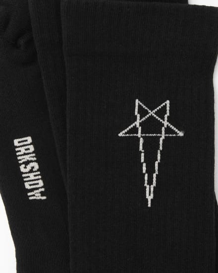 KNIT SOCKS -PENTAGRAM KNEE HIGH SOCKS