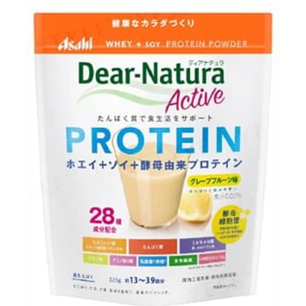 Dear-Natura Active Whey + Soy Protein Powder Grapefruit Flavor - 325g