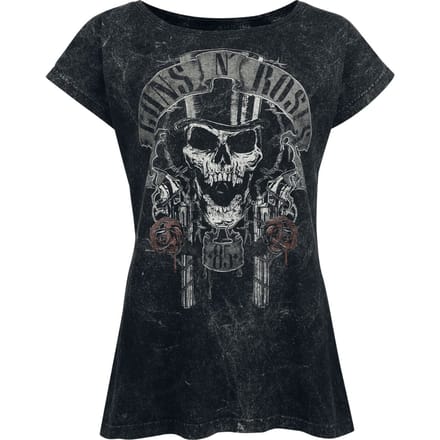 Guns N' Roses Top Hat Dames T-shirt - zwart - L