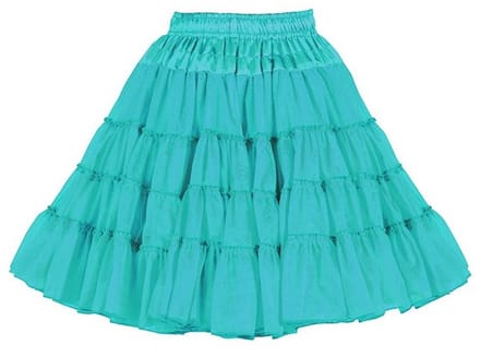 Petticoat/Onderrok/Tutu Deluxe 3-lagig - Turquoise - One Size