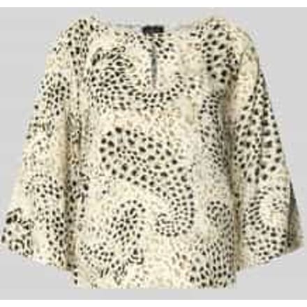 Relaxed fit blouse met korte mouwen van pure viscose