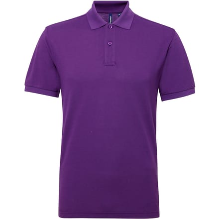Asquith & Fox Heren Poloshirt met korte mouwen Prestatiemengsel (Paars)