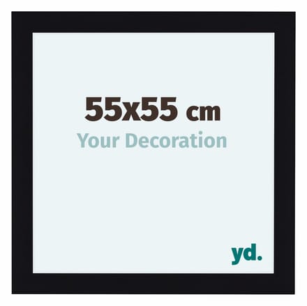 Your Decoration - Fotolijst 55x55 cm - MDF - Zwart Hoogglans - Como