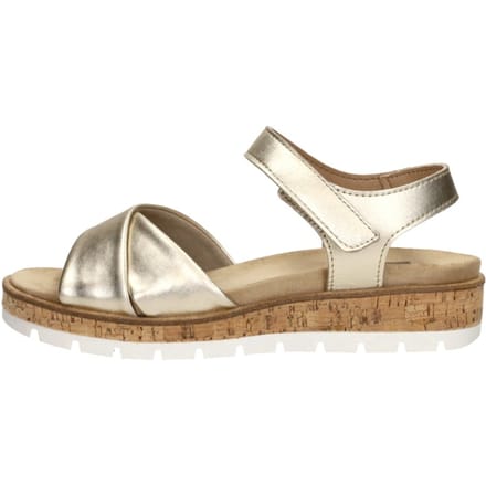 SUB55 Comfort Collection Mia 01 Sandalen Plat - Goudkleur - Maat 43