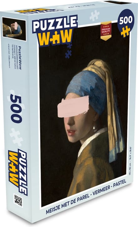 Puzzel Meisje met de parel - Vermeer - Pastel - Legpuzzel - Puzzel 500 stukjes