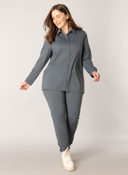 YESTA Vedita Essential Tops - Steel Blue - maat X-0(44)