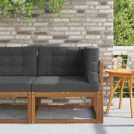 vidaXL - Outdoor - Hoekbank - Naturel