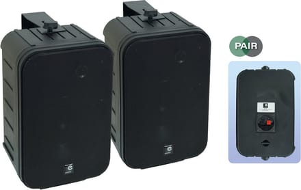 E-Audio B419B 6.5" 2-weg luidsprekers met ophangbeugel 200W 8 Ohm - Set van 2 - Zwart