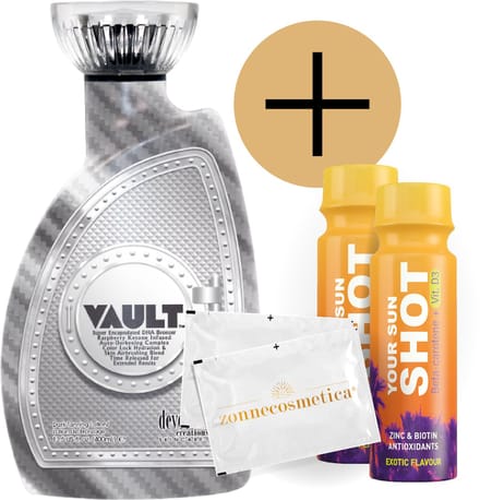 Devoted Creations - Vault + 2 Your Sun Shots + 2 Verfrissingsdoekjes