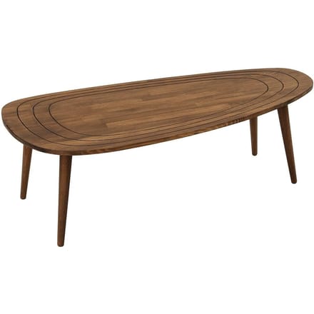 Asir - Koffietafel - Okkernoot - 115 x 38 x 50