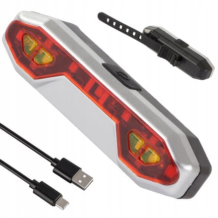 Verk Group QX-W13 Fietslamp Achterlicht LED USB Oplaadbaar 200lm