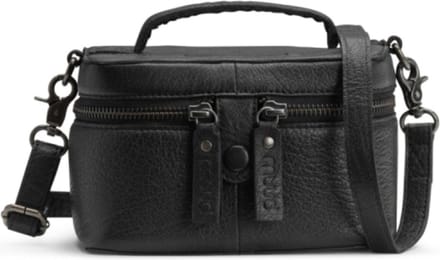 MUUD Lexi Mini Black - Handgemaakt leren mini tas voor diverse projecten 18x11x11cm