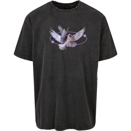 Mister Tee - Vive la Liberte Oversize Heren T-shirt - M - Zwart