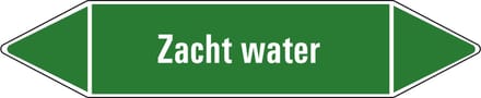 Zacht water leidingmarkering op vel 75 x 17 mm - 8 per vel