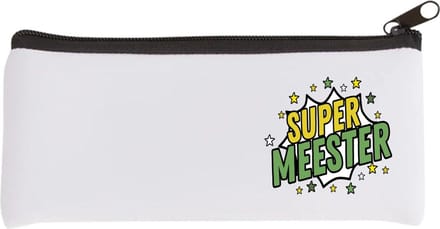 Akyol - super meester Etui - Meester - een meester - school - verjaardagscadeau - afscheidscadeau - kado - gift - 20 bij 9 cm