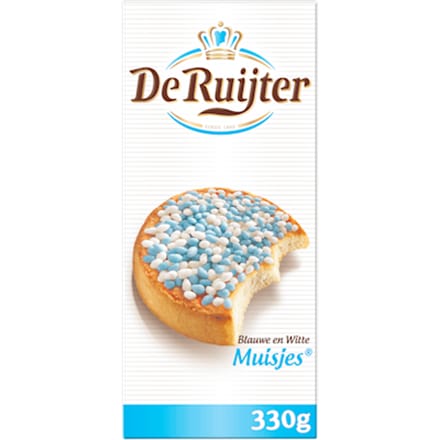 Blauwe en witte muisjes