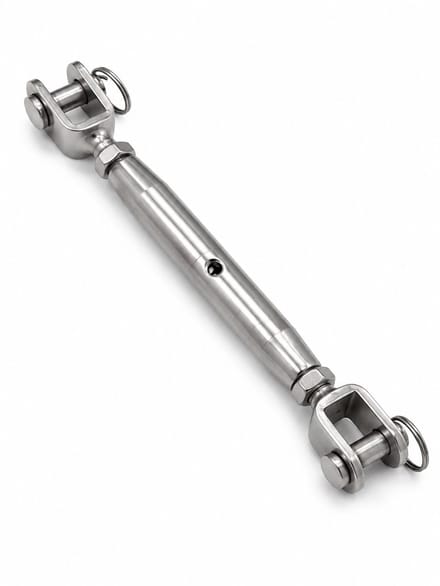 Wantenspanner M14 RVS 316 – Gaffel/Gaffel – Verstelbare Verstaging Spanner