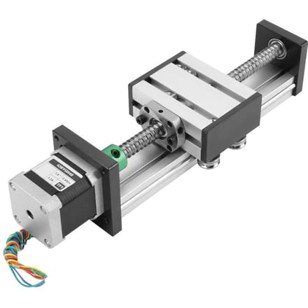 1204 Kogelomloopspindel Lineaire Slede Slaglengte Lange Tafel Actuator met Stappenmotor 100 mm Slag