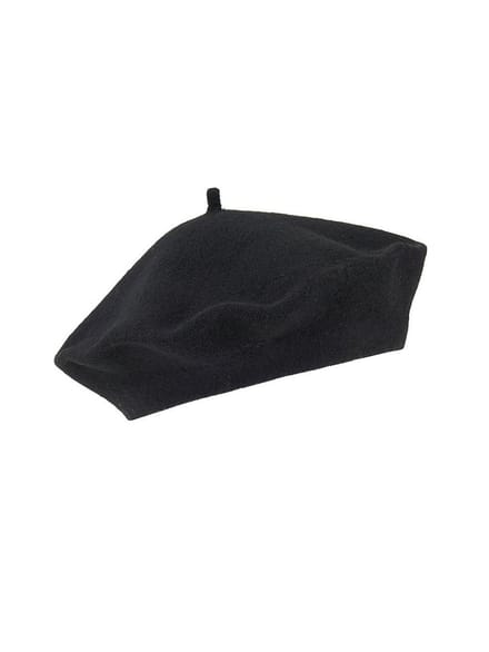 Baret 100% wol Van Peter Hahn zwart