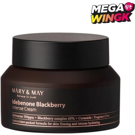 [BEAUTÉ VEGAN] Mary&May Crème Intense Idébénone + Mûre 70g black