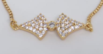 Strik armband | goud gekleurd