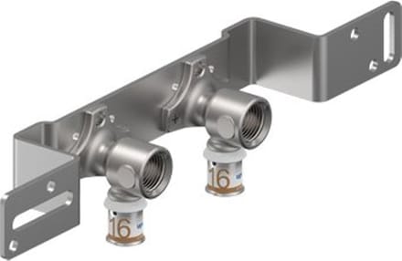 Uponor S-Press Smart Aqua muurplaatbeugel - 1/2 binnendraad x 16 x 80 mm pers