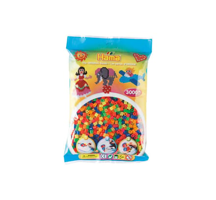 Hama Ironing Kralen mix-Neon (201-51) 3000pcs.