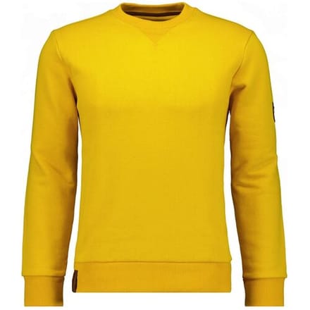 Ragman Trui Round Neck Uni Color Sweat Maisgeel / male
