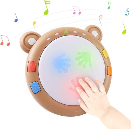 Muzikale Trommel - Kinderspeelgoed - Vroege Educatie - Dieren Geluiden - Draagbaar - Multicolor