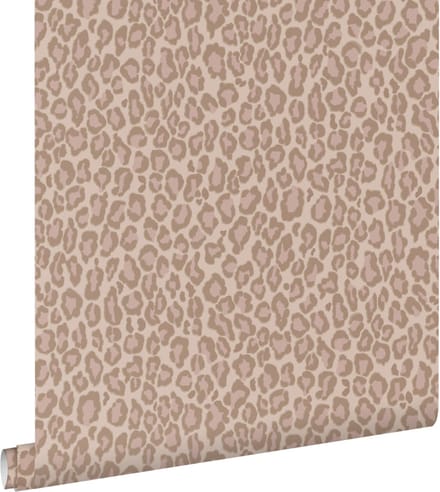 ESTAhome behang panterprint beige en roze - 50 x 900 cm - 132204