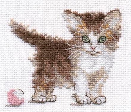 Kleine kitten borduren (pakket)
