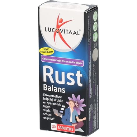 Lucovitaal Rust Balans Citroenmelisse 30Tab