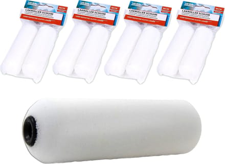 4 stuks Veba Verfrol A2 Schuim 10 cm 2 stuks - Voordeelverpakking