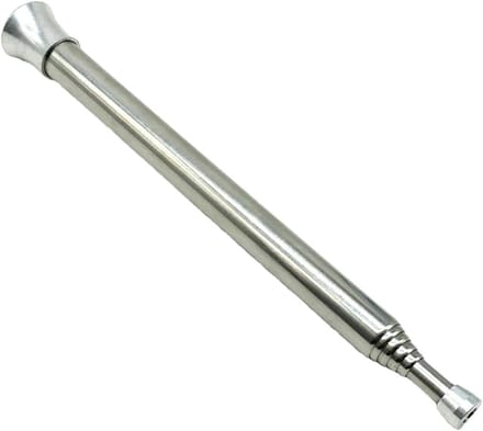 Vuurbalg - Blaaspijp - Kampvuur Starten - Intrekbaar Ontwerp - 63.5 cm - Zilver