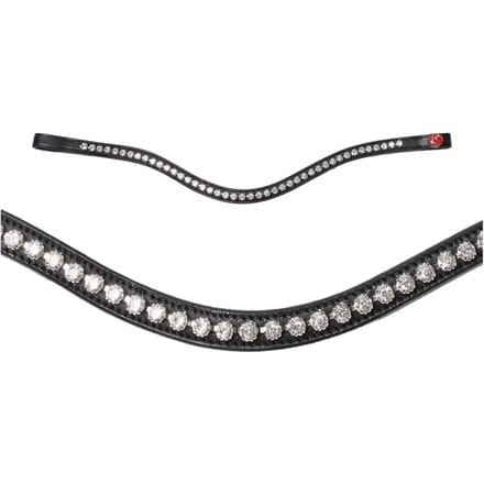 Frontaal voor paard Kieffer Ultrasoft Stella curved browband not lined