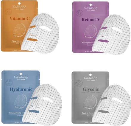 Casmara Vliesmasker 4x hyaluronic, Glycolic, Retinol & Vitamine C