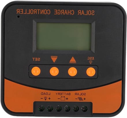 MPPT Zonne Laadregelaar - Solar Controller Batterij - Energie Systeem Beheer - 99% Tracking Efficiëntie - 20A - Grijs