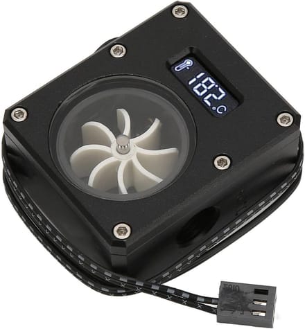 PC Waterkoeler Meter - Flowmeter PC - PC Koeling Monitoren - VA LCD Display - 50 cm - Zwart